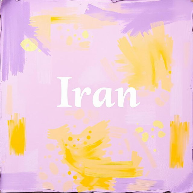 A beautiful art piece titled 'Iran' prominently displayed in the center, symbolizing the medical field