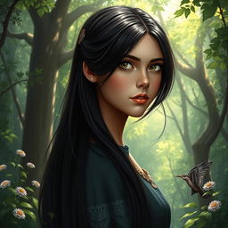 A fantasy book cover showcasing a 17-year-old girl who is the daughter of Athena