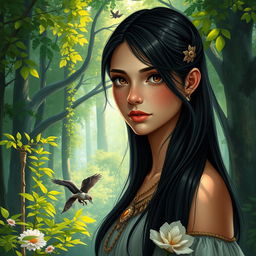 A fantasy book cover showcasing a 17-year-old girl who is the daughter of Athena