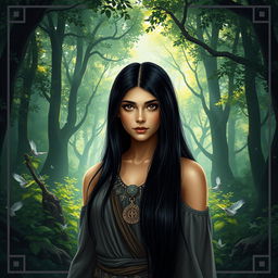 A fantasy book cover showcasing a 17-year-old girl who is the daughter of Athena