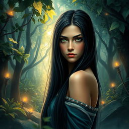 A fantasy book cover featuring a stunning 17-year-old girl, the daughter of Athena