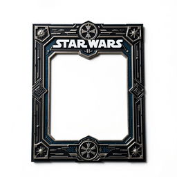A detailed collector card inspired by Grand Admiral Thrawn from Star Wars, featuring a sophisticated design that reflects his character