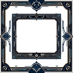 A detailed collector card inspired by Grand Admiral Thrawn from Star Wars, featuring a sophisticated design that reflects his character