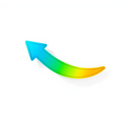A beautifully designed backward curved arrow, showcasing a sleek and modern look