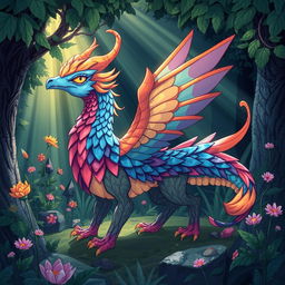 An illustration of a mythical creature inspired by the concept of 'Razakar Shabok', featuring a unique and imaginative design
