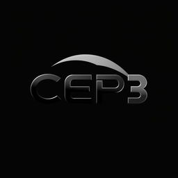 A sleek and modern logo design for a fuel station featuring the letters 'CEP3' prominently