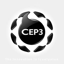 A sleek and modern logo design for a fuel station featuring the letters 'CEP3' prominently