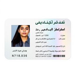 An identification card from Iran, featuring a clear layout with Persian language text
