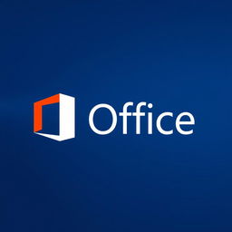 A high-resolution representation of the Microsoft Office logo against a sleek, modern background