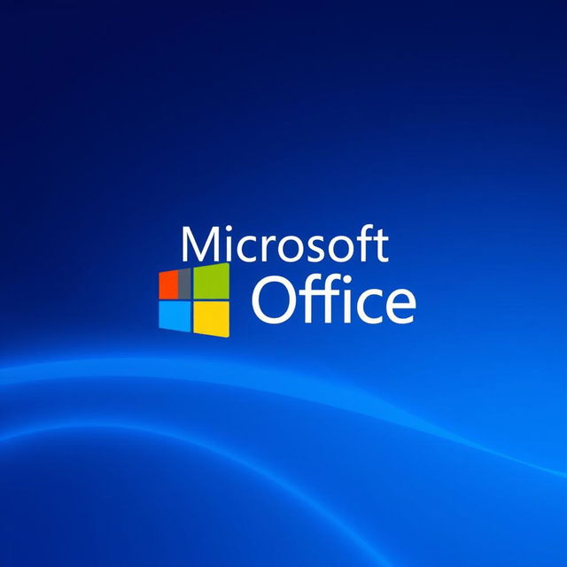 A high-resolution representation of the Microsoft Office logo against a sleek, modern background