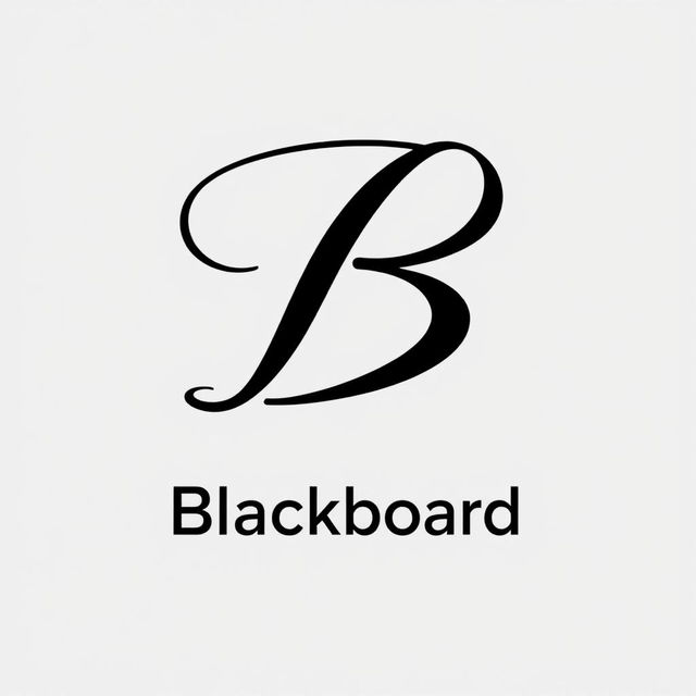 A high-resolution depiction of the Blackboard logo, featuring the distinctive black and white design