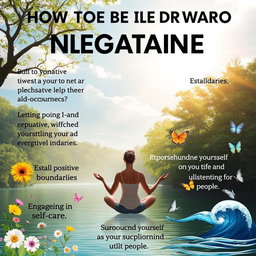 How to avoid being drawn towards negative events and occurrences, focusing on building a positive mindset, establishing boundaries, practicing gratitude, engaging in self-care, and surrounding oneself with uplifting people