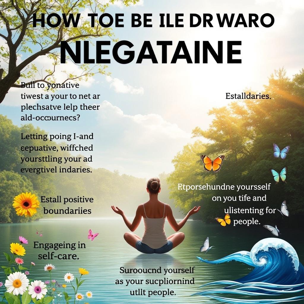 How to avoid being drawn towards negative events and occurrences, focusing on building a positive mindset, establishing boundaries, practicing gratitude, engaging in self-care, and surrounding oneself with uplifting people