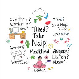 A visually engaging and motivational illustration that creatively incorporates the following phrases: "Overthinking? Write it down