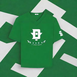 This digital art depicts a unique jersey design for De La Salle