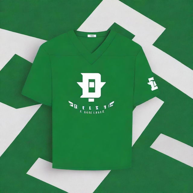 This digital art depicts a unique jersey design for De La Salle