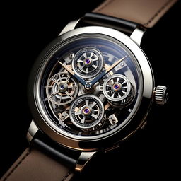 An intricately detailed design of the latest Jaeger-LeCoultre tourbillon innovation