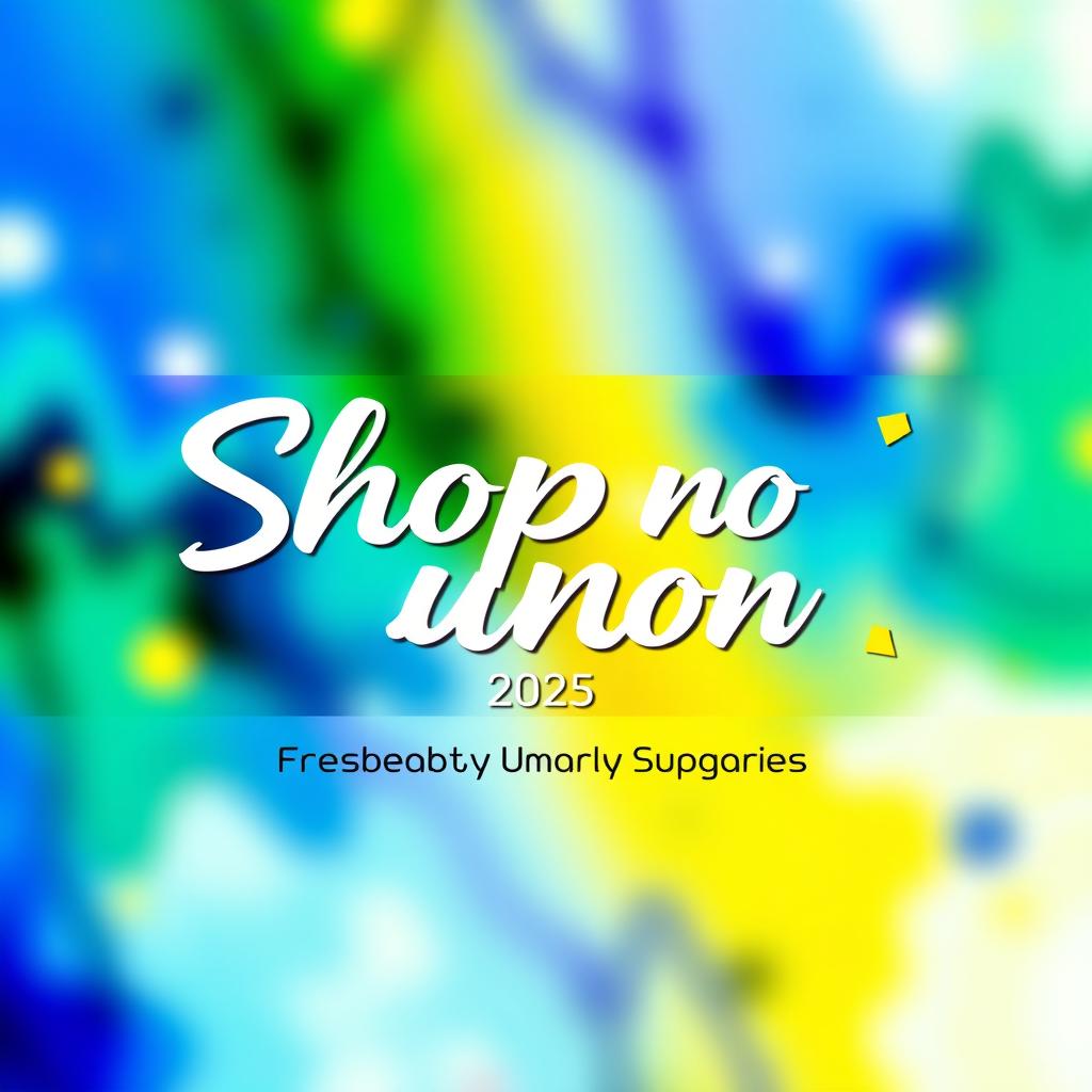 A vibrant and eye-catching Facebook cover photo for 2025 featuring the text 'Shopno Bunon' prominently in a stylish font
