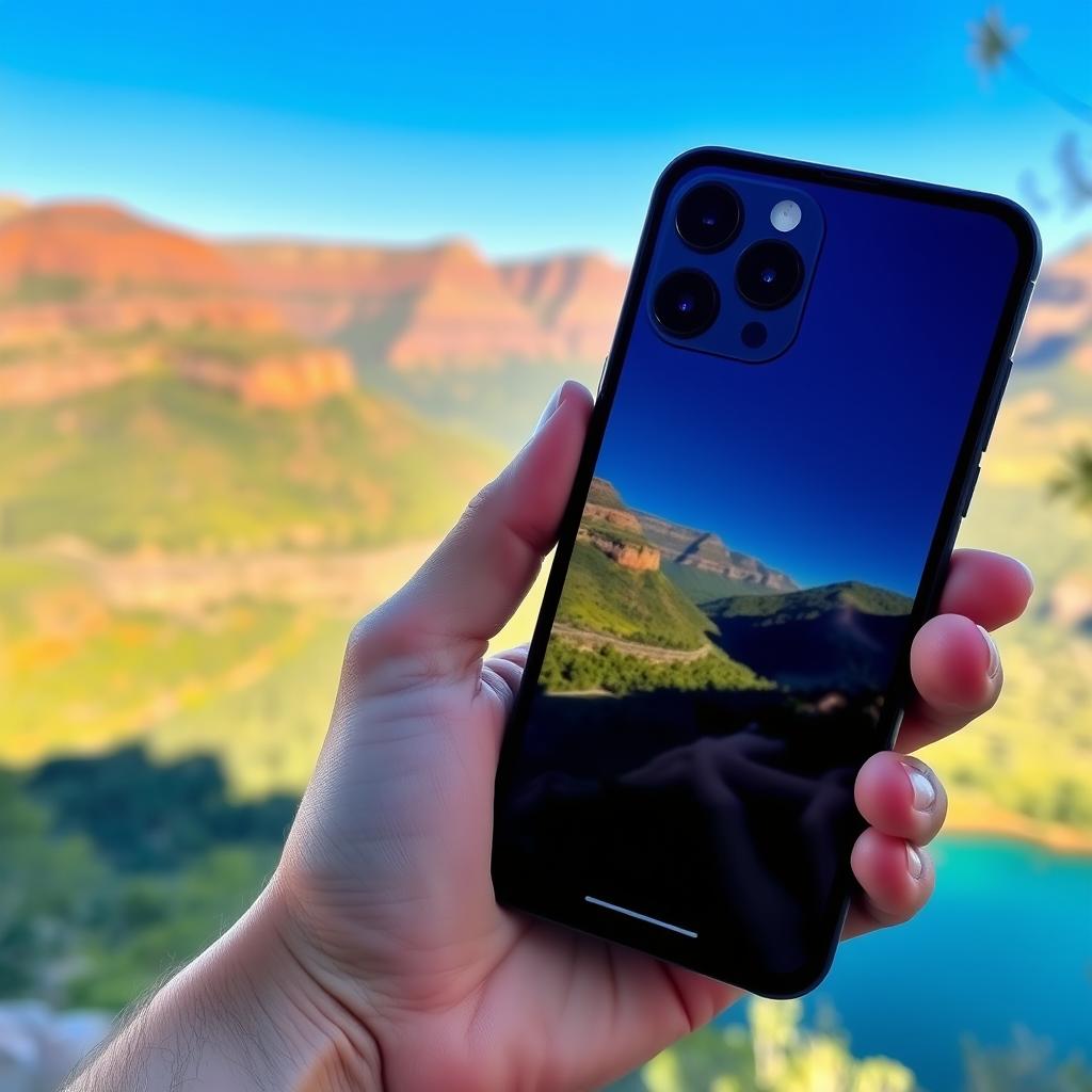 A natural, clear photograph of a scenic view, with vibrant colors and excellent lighting
