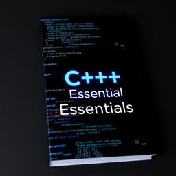 A visually striking A4 book cover design for C++ programming