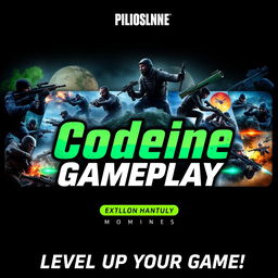 YouTube channel profile design featuring a dynamic and engaging theme centered around Call of Duty Mobile gameplay