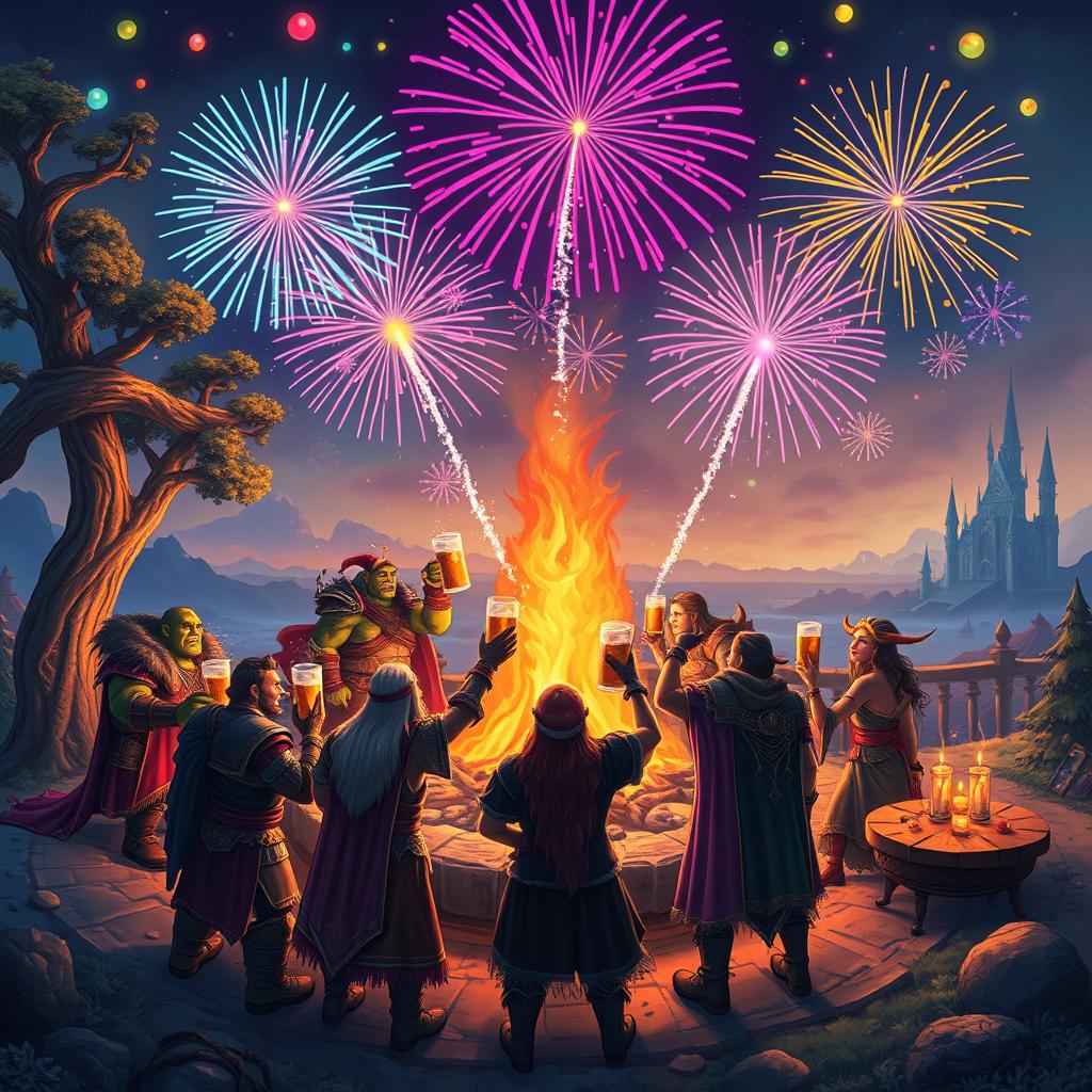 A fantastical New Year's Eve celebration inspired by the World of Warcraft universe