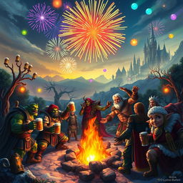A fantastical New Year's Eve celebration inspired by the World of Warcraft universe