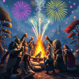 A fantastical New Year's Eve celebration inspired by the World of Warcraft universe