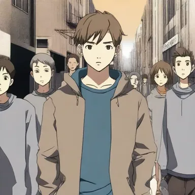 In the anime series, the protagonist's abnegation was showcased as he risked his life to protect his friends and save the world.