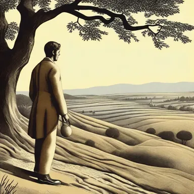 In the classic novel, the protagonist's abnegation of his material wealth highlighted his desire for a simpler life focused on spiritual growth.