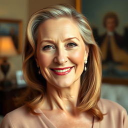A stunning portrait of Meryl Streep, showcasing her timeless beauty and radiant expression