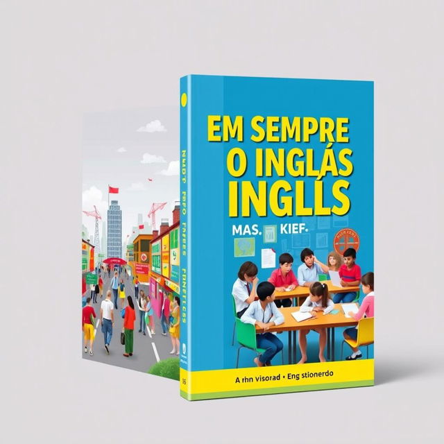 A captivating book cover for the title 'NEM SEMPRE O INGLÊS, MAS SEMPRE O INGLÊS'