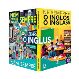 A captivating book cover for the title 'NEM SEMPRE O INGLÊS, MAS SEMPRE O INGLÊS'