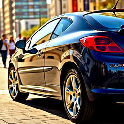 A striking image of a Peugeot 207, showcasing its sleek and modern design