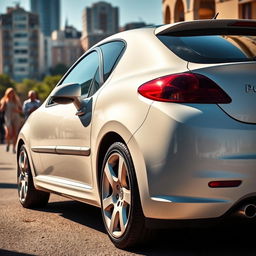A striking image of a Peugeot 207, showcasing its sleek and modern design