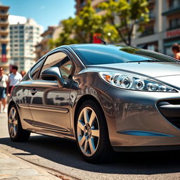 A striking image of a Peugeot 207, showcasing its sleek and modern design