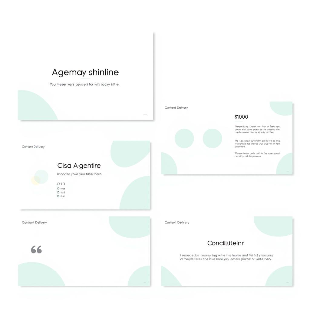 A beautifully designed and modern minimalist template for a business presentation