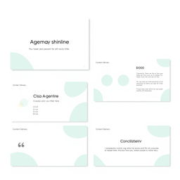 A beautifully designed and modern minimalist template for a business presentation