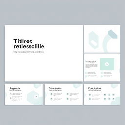 A beautifully designed and modern minimalist template for a business presentation