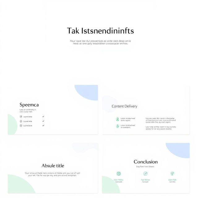 A beautifully designed and modern minimalist template for a business presentation