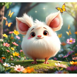 A whimsical, completely imaginary creature designed for children's short videos