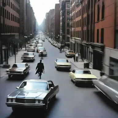 The movie featured an abnormally long chase scene, spanning several city blocks.