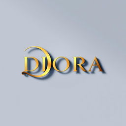 A modern and elegant logo design for a brand named 'DIORA'