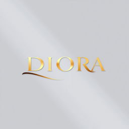 A modern and elegant logo design for a brand named 'DIORA'