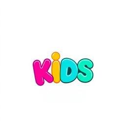 A modern and playful logo design for 'EG KIDS', a children's clothing company