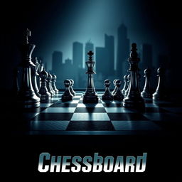 A visually striking movie poster for a film titled 'Chessboard'