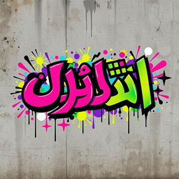 An eye-catching graffiti art piece featuring the Persian word "زهره" prominently displayed in a bold and stylish manner