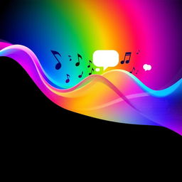 Generate a visually captivating sound wave representing the concept of sound production