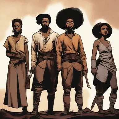 In this fantastical world, a group of abolitionist warriors possess magical abilities to effectively combat the forces of slavery and work towards liberation.