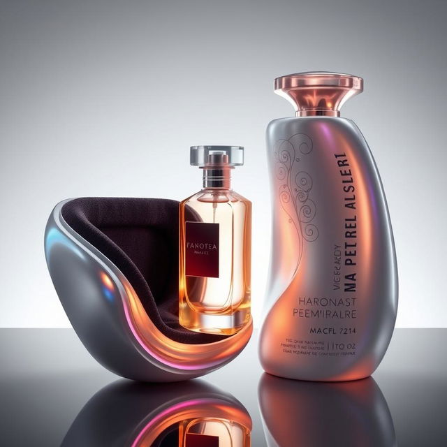 A groundbreaking luxury perfume bottle packaging concept that has never been seen before